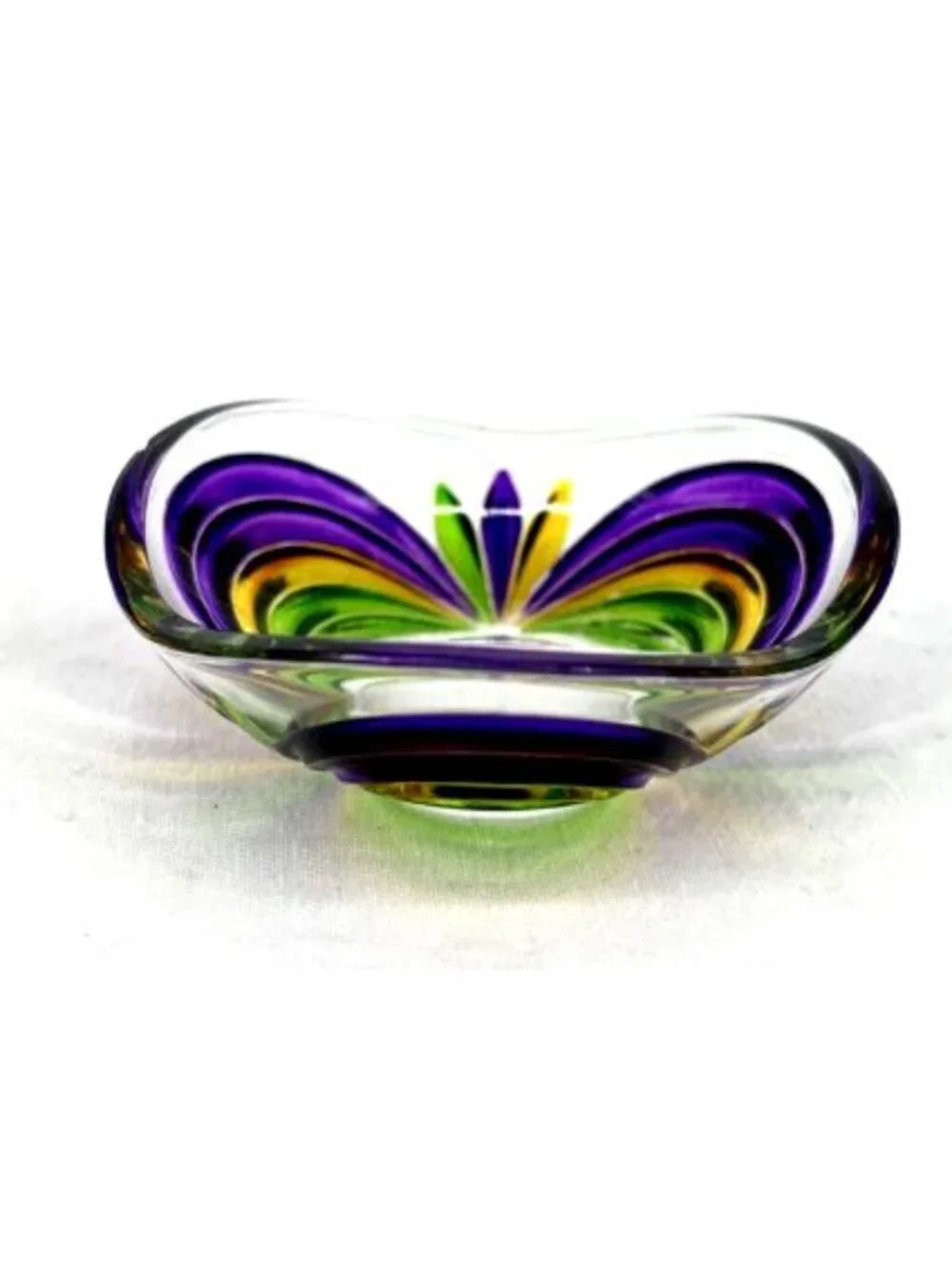 Murano Art Glass Votive Candle Holder Venetian 3.25